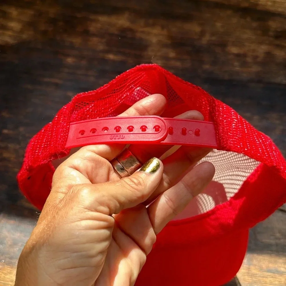 Artsy SnapBack hat from Laguna beach California museum of art  brand new red
